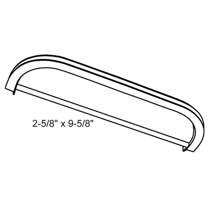 Durable Aluminum Mail Slot - Standard Size 2 - 5/8" x 9 - 5/8" - Reflect Window & Door