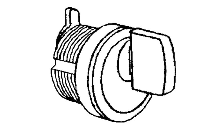 Duronodic Commercial Aluminum Door Mortise Thumb Turn Cylinder - Reflect Window & Door