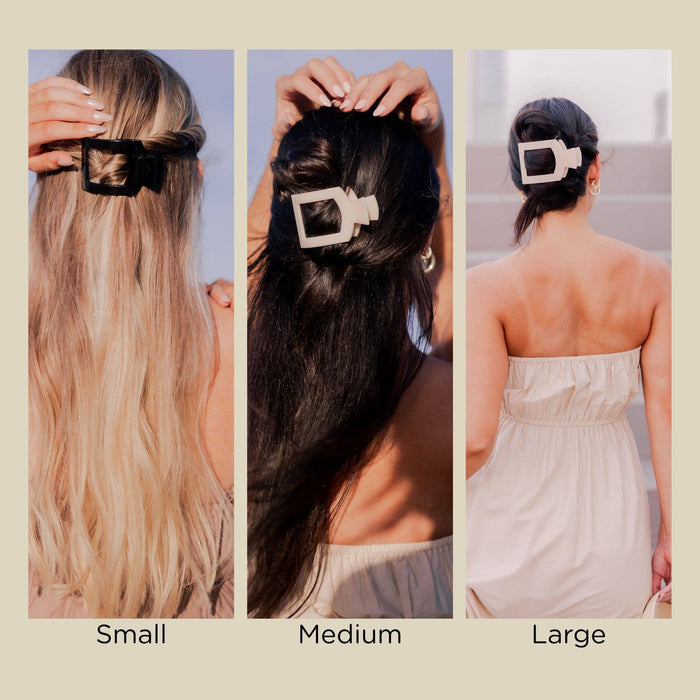 Flat Square Hair Clip | Medium | Tropical Punch