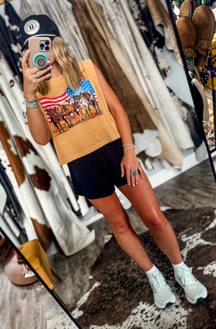 Freedom Horse Muscle Tank