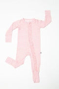 Gingham Pink Convertible Zip Pjs