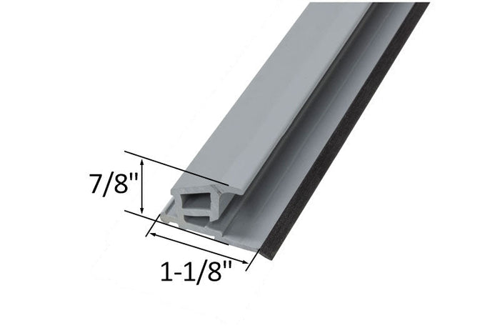 Residential Entry Door Threshold – Gray Vinyl for 2x4 Wall Frame - Reflect Window & Door