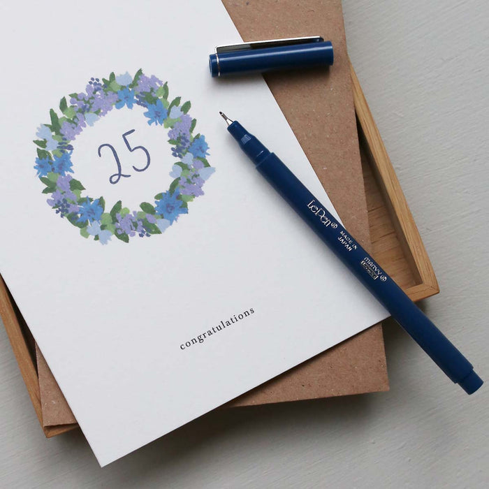 GREETING CARD // ANNIVERSARY WREATH 25
