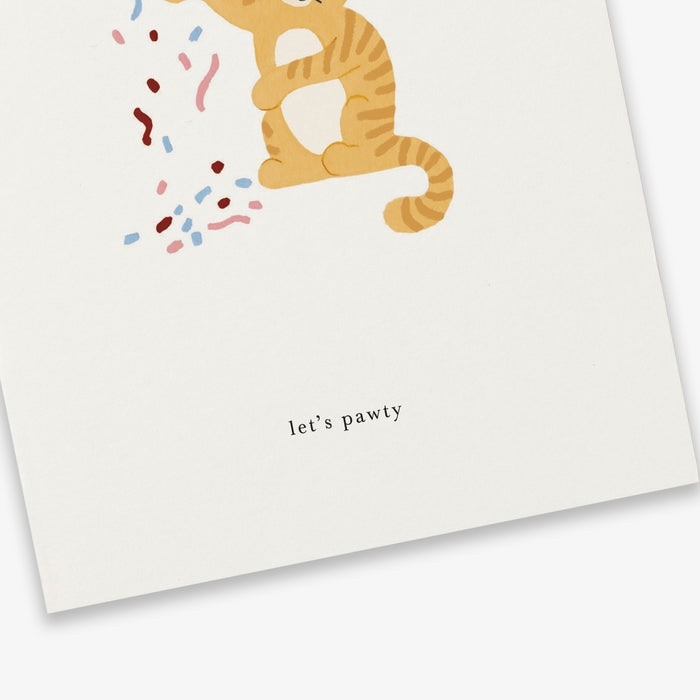 GREETING CARD // CELEBRATION CAT