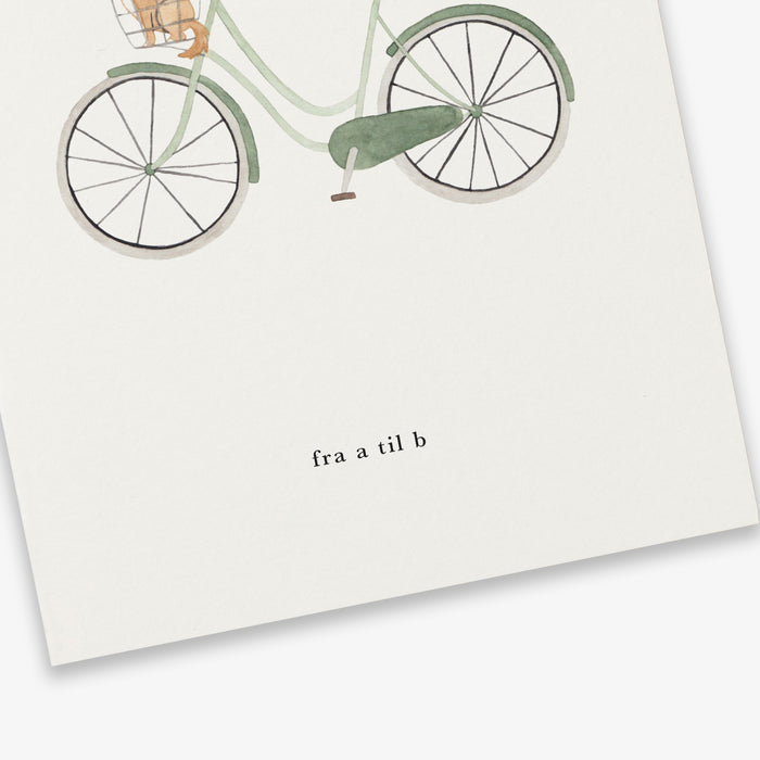 GREETING CARD // CYKEL (DANISH)
