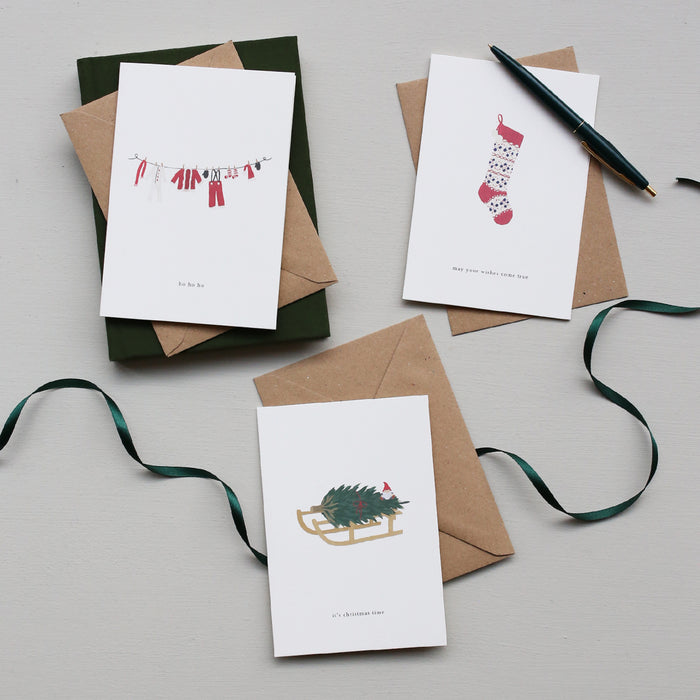 GREETING CARD // SANTA CLOTHES