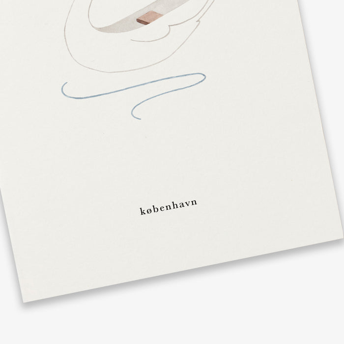 GREETING CARD // SVANEBÅD (DANISH)