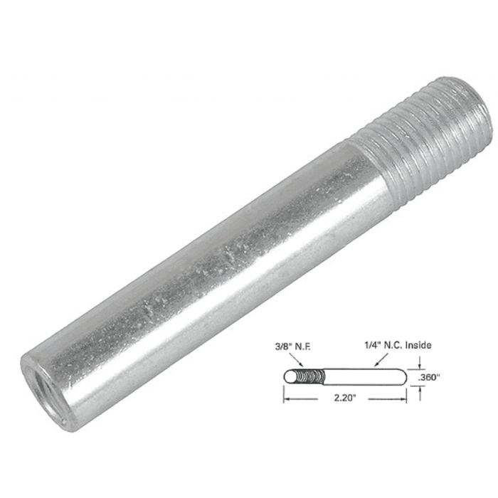 Push/Pull Through Bolt - 3/8" N.F. x 1/4" N.C. For Commercial Doors - Reflect Window & Door