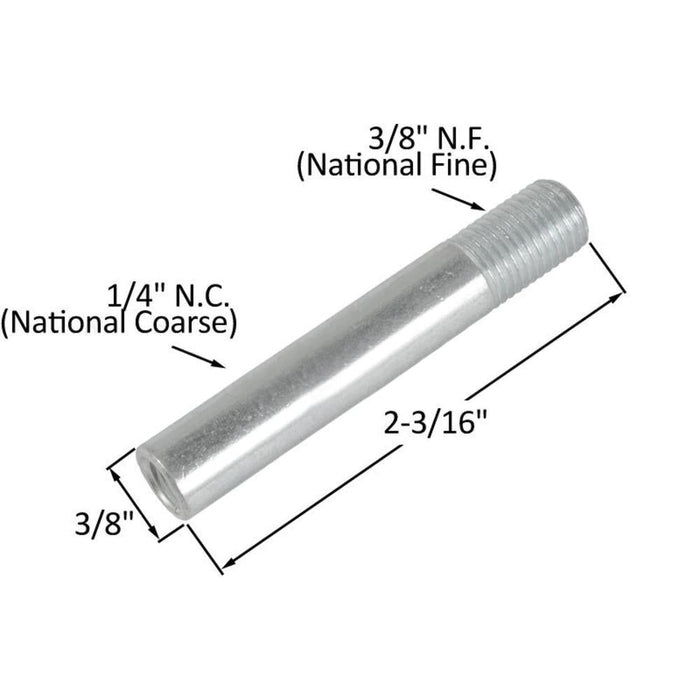 Heavy - Duty Push/Pull Through Bolt - 3/8" N.F. x 1/4" N.C. - Reflect Window & Door