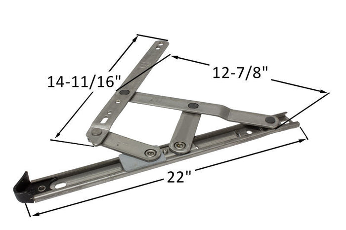 Heavy Duty Storm Hinges - 22 inches length - Reflect Window & Door