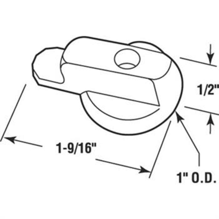 Hinged Latch for Andersen Sliding Patio Screen Door - Secure Lock for Screen Door Systems - Reflect Window & Door