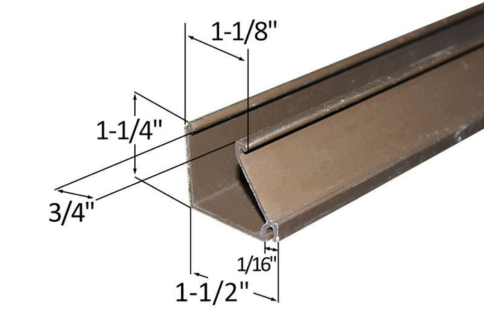 Kawneer 451 Series Glazing Stop - Durable Bronze Anodized Replacement for Storefronts - Reflect Window & Door