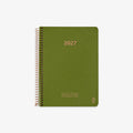 KOZO SPIRAL-BOUND CALENDAR 2027 A5 (DANISH) // OLIVE GREEN