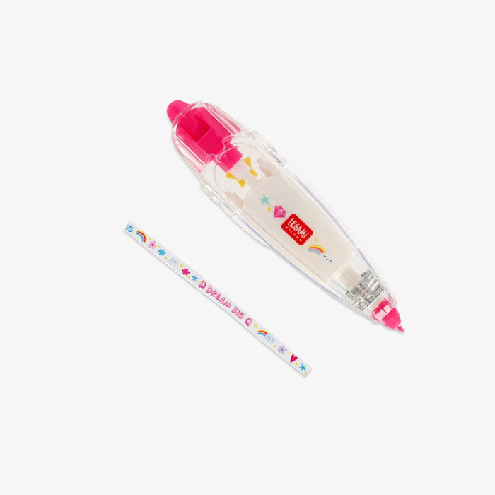 Decotape with colorful Unicorn design on a white background