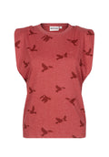 Liebesaus - Ruby Red Melange Allover Birds