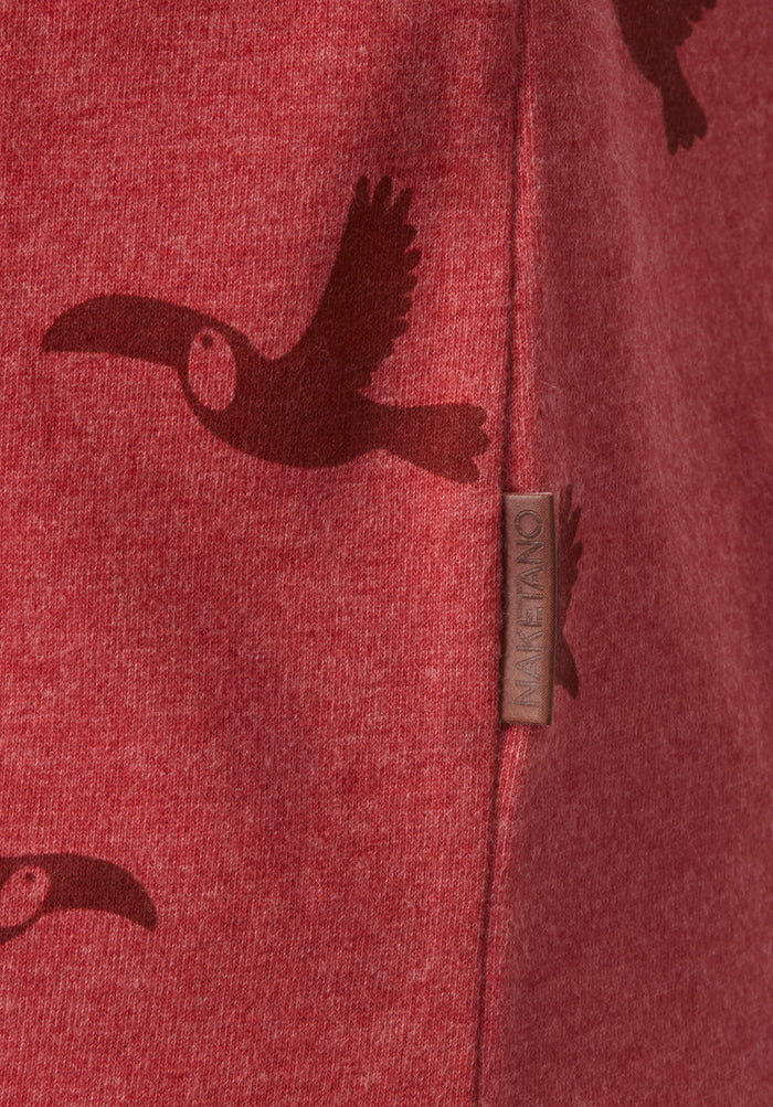 Liebesaus - Ruby Red Melange Allover Birds