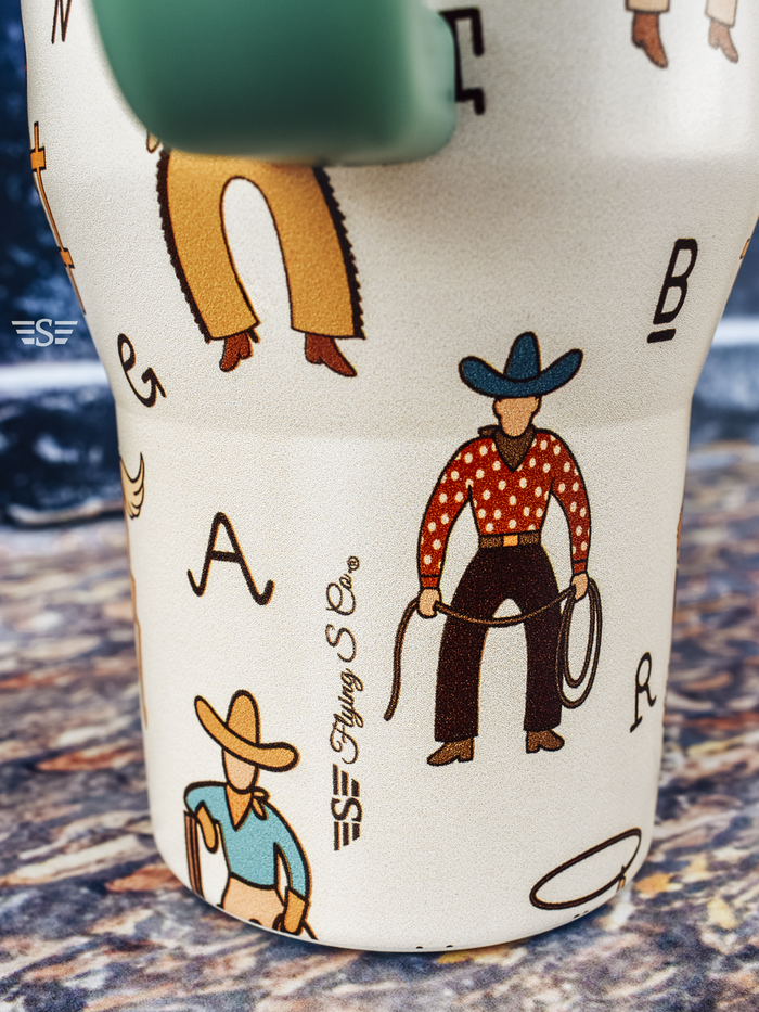 Life of a Cowboy Flip Lid Tumbler