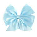 Light Blue Stripe Hair Bow