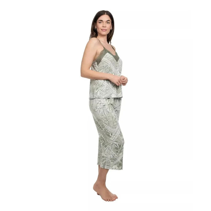 Linea Donatella Copa Cabana Khaki Pyjamas Side