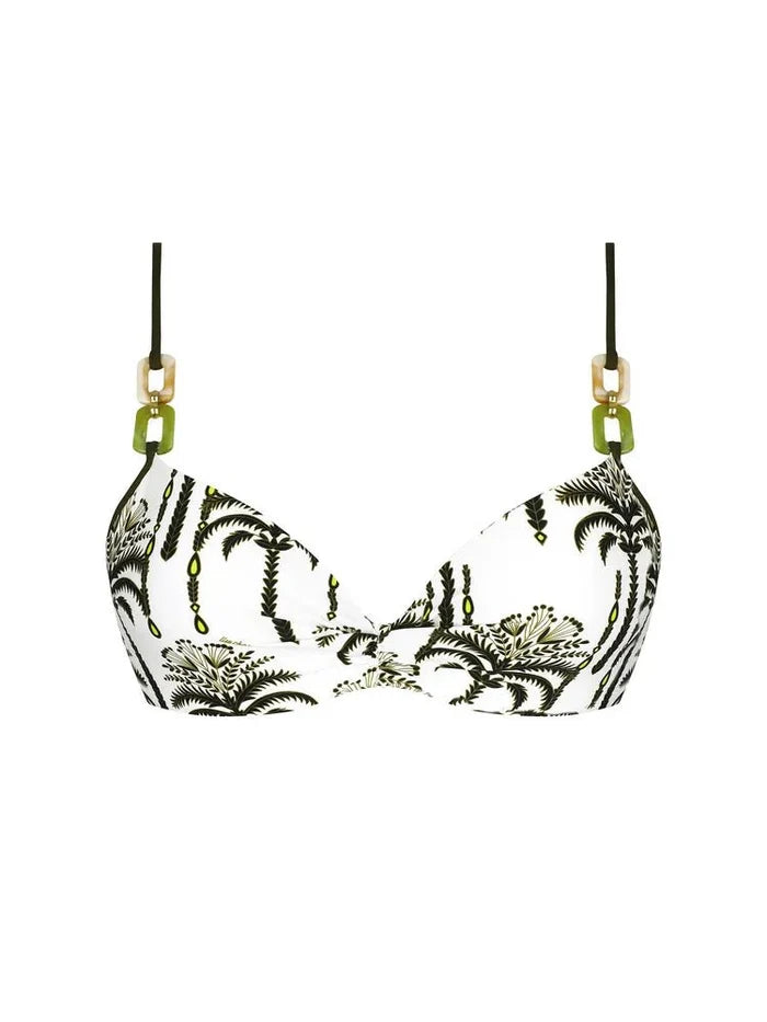 Lise Charmel Palmier Audace Kaki Padded Contour Bikini Top