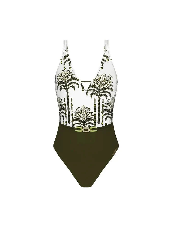 Lise Charmel Palmier Audace Kaki Non Wire Swimsuit