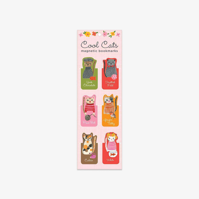MAGNETIC BOOKMARKS // COOL CATS