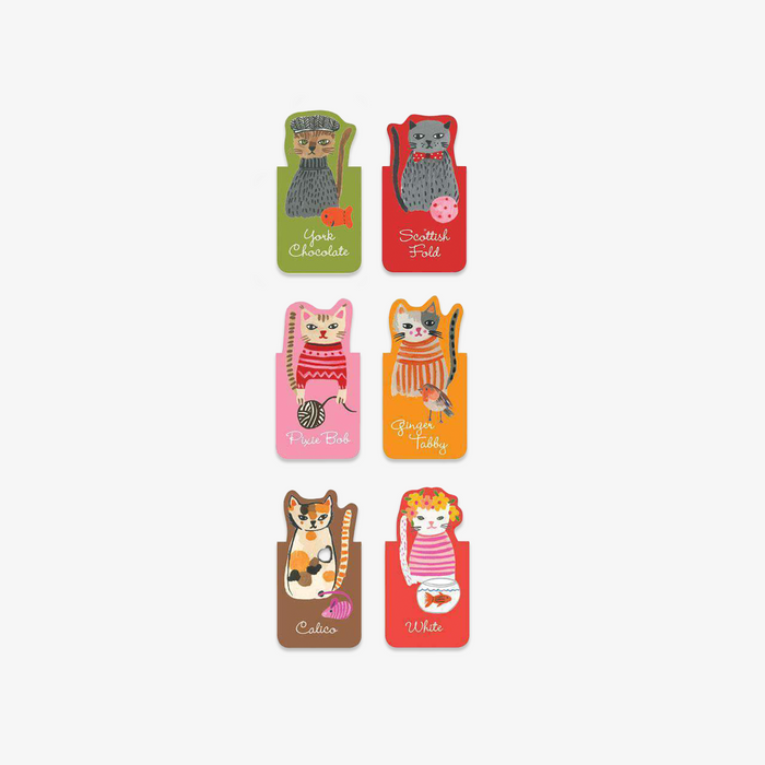 MAGNETIC BOOKMARKS // COOL CATS