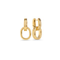 Gold drop earrings with two interlocking oval links on a white background. Nickel-free and waterproof jewelry by Mia Bijoux Canada.

Boucles d'oreilles pendantes dorées à deux maillons ovales entrelacés sur fond blanc. Bijoux sans nickel et résistants à l'eau par Mia Bijoux Canada.