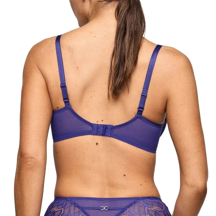 Marie Jo Cerina Velvet Blue Padded Bra Heartshape Back