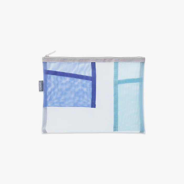 MESH PEN & TOOL POUCH // BLUE