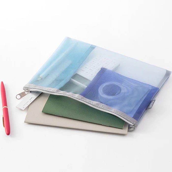 MESH PEN & TOOL POUCH // BLUE