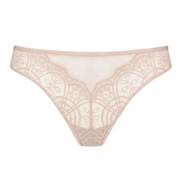 Mey Stunning Beige Lace Thong