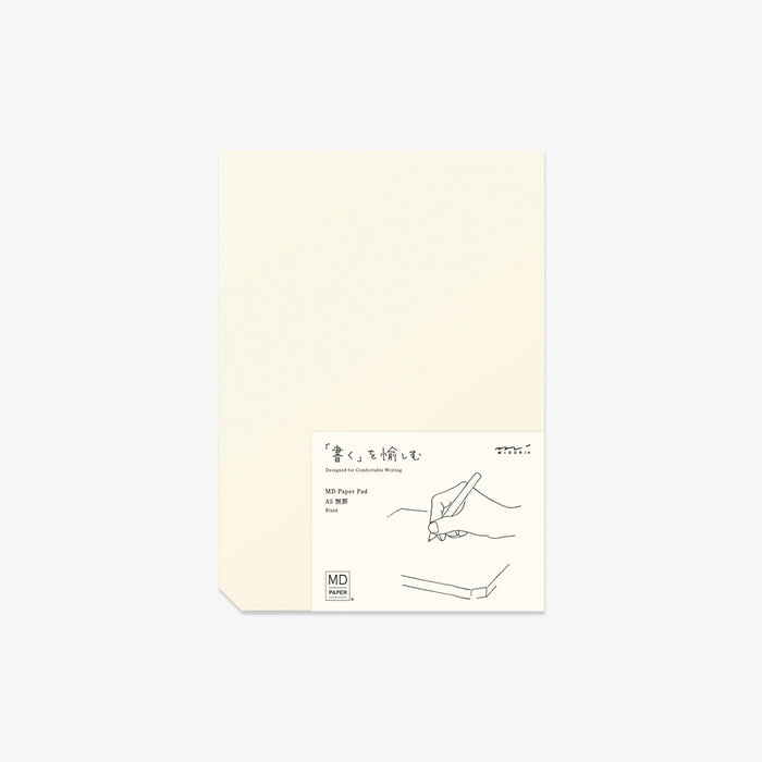 Notepad with minimalist design on a white background