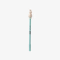 Light blue pen with Moomin on a white background