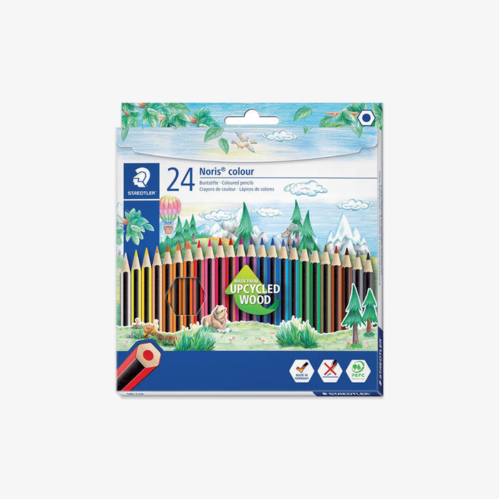 A package of 24 Noris colour wooden pencils