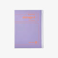 Purple notebook with 'temporary storage.it' text on a white background