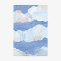 Notebook cover with a design of clouds on a blue background