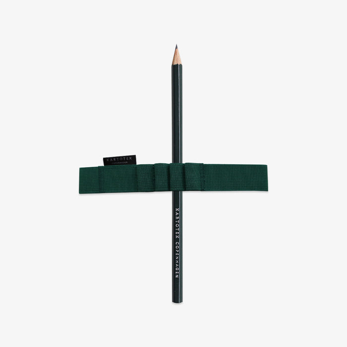 Green pen straps with room for four pens