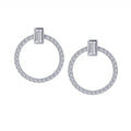 Open Circle Drop Earrings