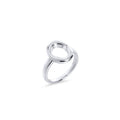 Modern oval ring in surgical stainless steel with smooth polished finish, hypoallergenic jewelry for sensitive skin, tarnish resistant, waterproof and durable for everyday wear in Canada.