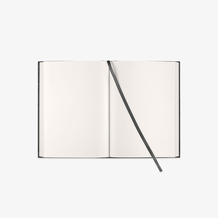 Open notebook with a ribbon bookmark