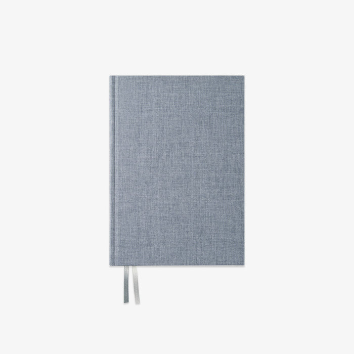 denim textured notebook with linned cover