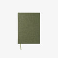 Green notebook with a textured cover