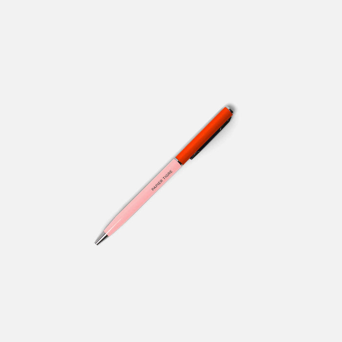 PAPIER TIGRE METAL BALLPOINT PEN // BUBBLEGUM & BLOOD ORANGE
