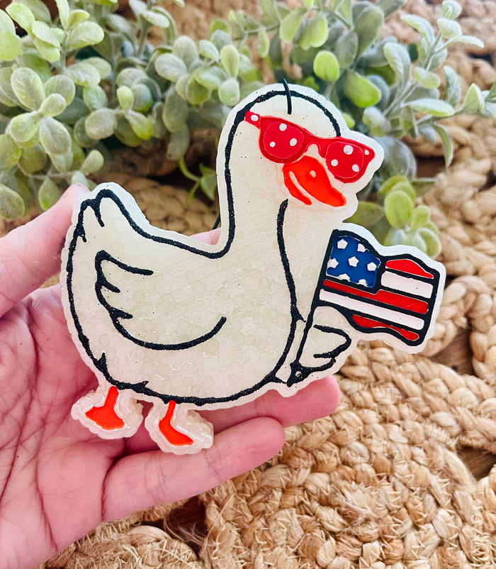 Patriotic Goose Car Freshie