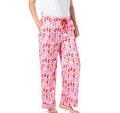 Pink Boots & Bubbles Satin Pajama Pants