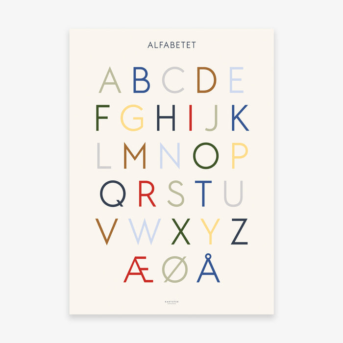 PLAKAT // ALFABETET (DANISH)