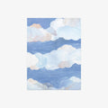 Notebook with cloud design on a white background
