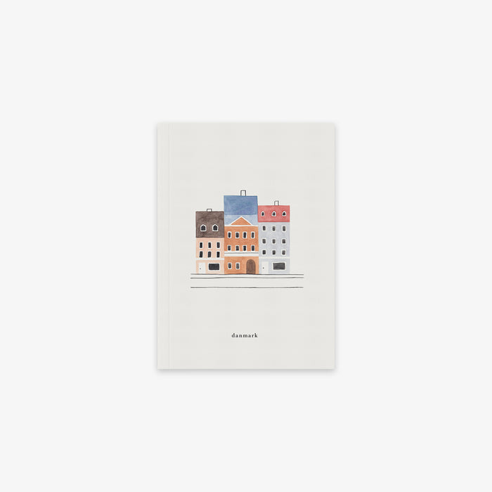small pocket notebook with nyhavn københavn motif