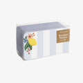 Pack of pocket notes with floral lemon design on a white background